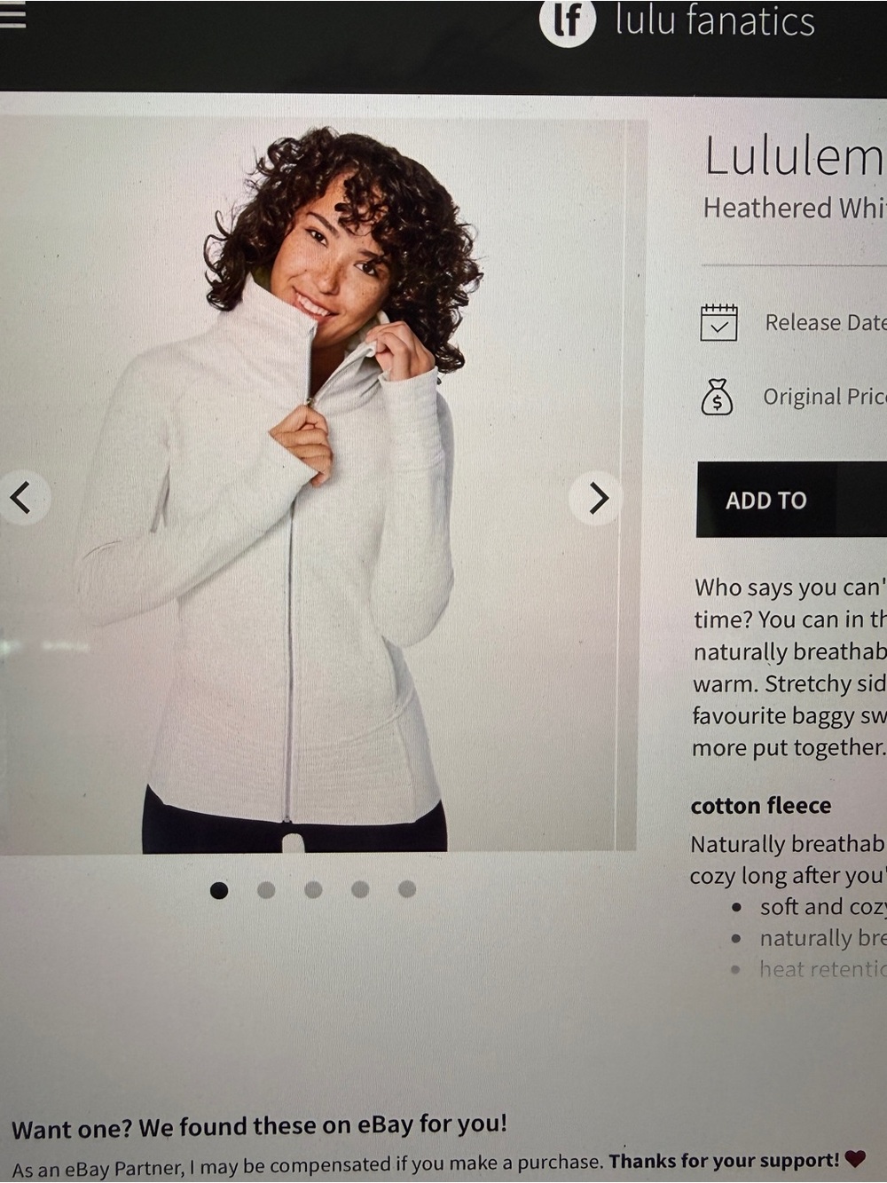 Lululemon Radiant Jacket II